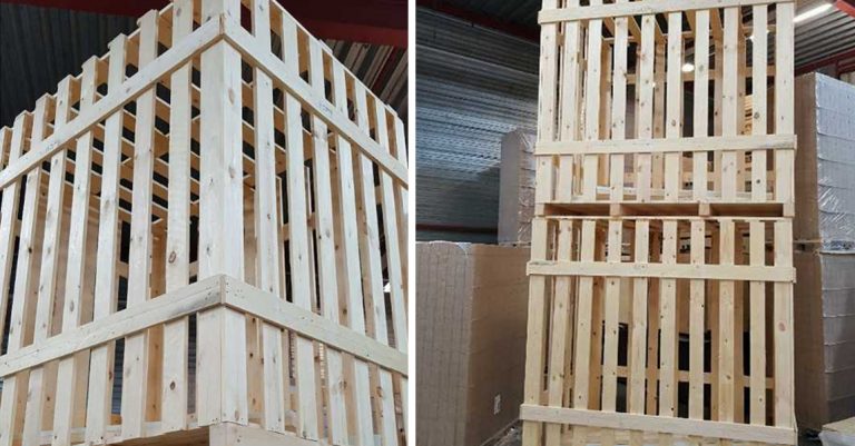 hoge lichthouten kratten